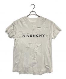 GIVENCHY（ジバンシィ）の古着「デストロイ加工Tシャツ」｜ホワイト