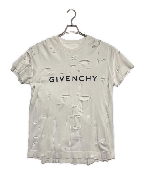 GIVENCHY（ジバンシィ）GIVENCHY (ジバンシィ) デストロイ加工Tシャツ ホワイト サイズ:XXSの古着・服飾アイテム