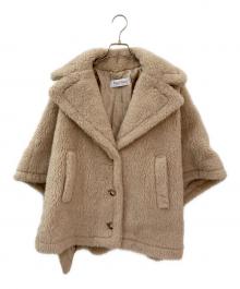 MaxMara（マックスマーラ）の古着「テディベアポンチョ」｜ベージュ