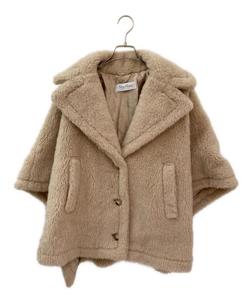 MaxMara（マックスマーラ）MaxMara (マックスマーラ) テディベアポンチョ ベージュ サイズ:MLの古着・服飾アイテム