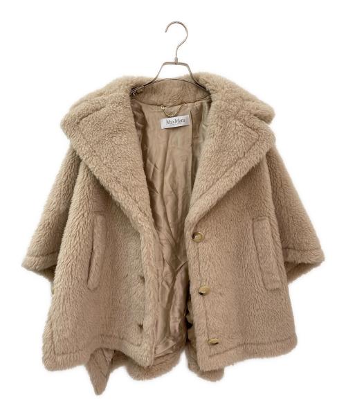 MaxMara（マックスマーラ）MaxMara (マックスマーラ) テディベアポンチョ ベージュ サイズ:MLの古着・服飾アイテム