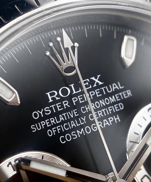 ROLEX（ロレックス）ROLEX (ロレックス) Cosmograph Daytona コスモグラフデイトナ Ref:116520 ブラック文字盤 サイズ:40mm/19cmの古着・服飾アイテム