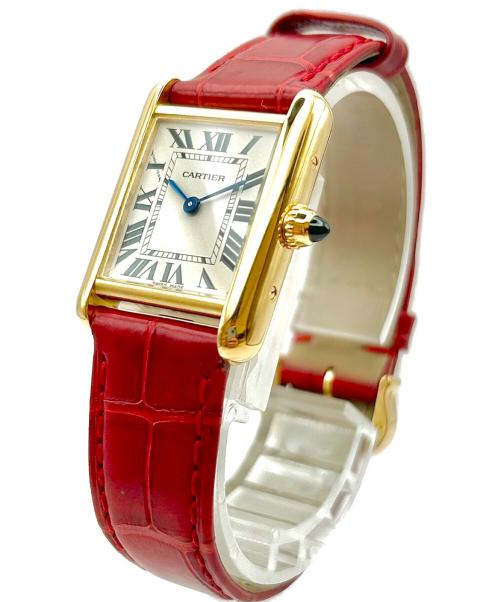 Cartier（カルティエ）Cartier (カルティエ) Tank Louis Cartier SM タンク ルイ カルティエSM Ref:W1529856 ホワイト文字盤 サイズ:SM/スモール/16.0cm/29.5mm×22.0mmの古着・服飾アイテム