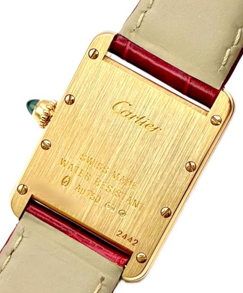 Cartier（カルティエ）Cartier (カルティエ) Tank Louis Cartier SM タンク ルイ カルティエSM Ref:W1529856 ホワイト文字盤 サイズ:SM/スモール/16.0cm/29.5mm×22.0mmの古着・服飾アイテム