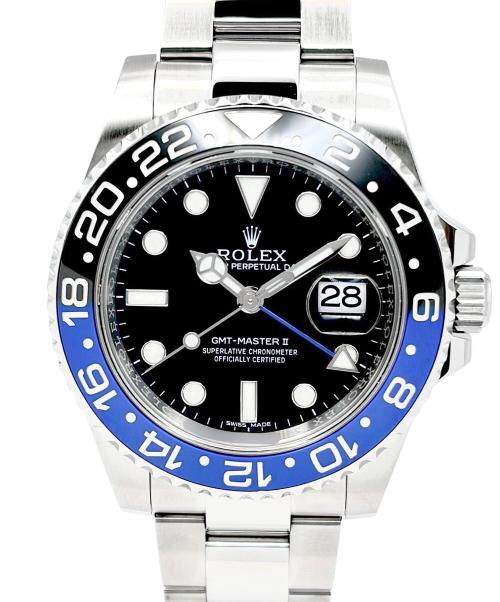 ROLEX（ロレックス）ROLEX (ロレックス) GMT-Master II GMTマスター II Ref.116710BLNR 40mm 黒文字盤 Batman ブラックダイヤル サイズ:40mm/19cmの古着・服飾アイテム