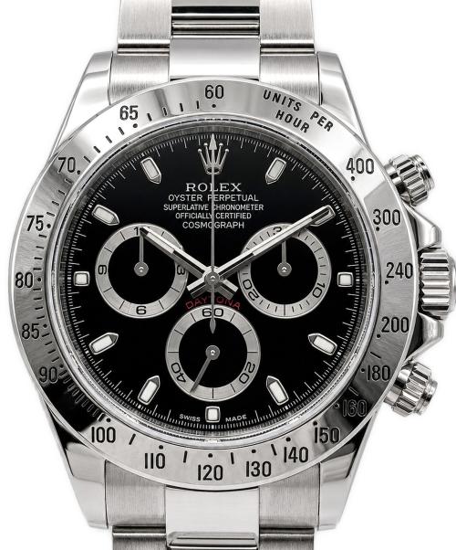 ROLEX（ロレックス）ROLEX (ロレックス) Cosmograph Daytona コスモグラフデイトナ Ref:116520 ブラック文字盤 黒文字盤 サイズ:40mm/18cmの古着・服飾アイテム