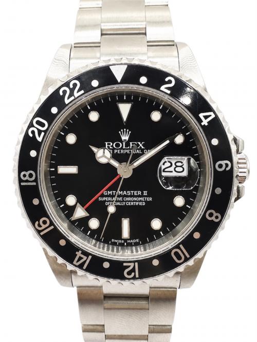 ROLEX（ロレックス）ROLEX (ロレックス) GMT-Master II GMTマスターⅡ 40ｍｍ Ref:16710 黒文字盤 黒文字盤 サイズ:40cm/19.0cmの古着・服飾アイテム