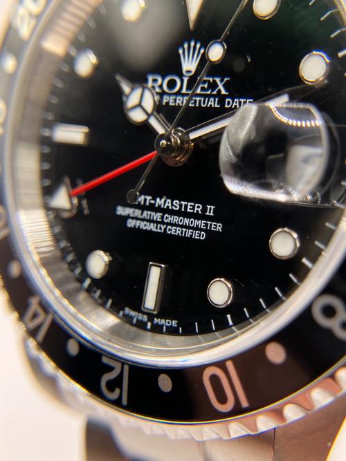 ROLEX（ロレックス）ROLEX (ロレックス) GMT-Master II GMTマスターⅡ 40ｍｍ Ref:16710 黒文字盤 黒文字盤 サイズ:40cm/19.0cmの古着・服飾アイテム