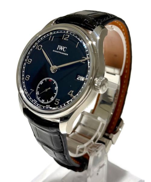 IWC（アイダブリューシー）IWC (アイダブリューシー) Portuguese Hand-Wound Eight Days/ポルトギーゼ ハンドワインドエイトデイズ/IW510202/ブラック文字盤 サイズ:43mm/19.0cmの古着・服飾アイテム