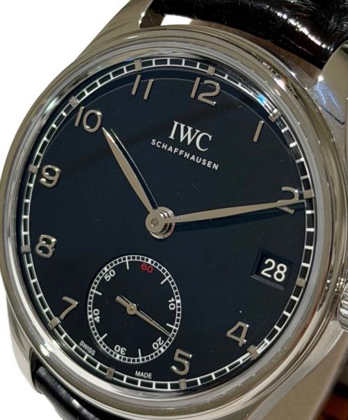 IWC（アイダブリューシー）IWC (アイダブリューシー) Portuguese Hand-Wound Eight Days/ポルトギーゼ ハンドワインドエイトデイズ/IW510202/ブラック文字盤 サイズ:43mm/19.0cmの古着・服飾アイテム
