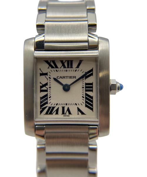 Cartier（カルティエ）Cartier (カルティエ) Tank Francaise SM タンクフランセーズ SM Ref.W51008Q3 アイボリー文字盤 サイズ:SM/スモール/15.0cm/20.0mm×26.0mmの古着・服飾アイテム
