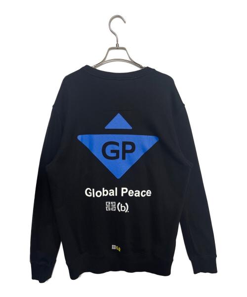 GIVENCHY（ジバンシィ）GIVENCHY (ジバンシィ) Black Embroidered Logo Pullover Sweatshirt ブラック サイズ:XSの古着・服飾アイテム