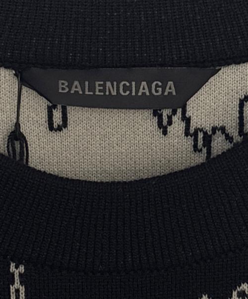 BALENCIAGA（バレンシアガ）BALENCIAGA (バレンシアガ) オールオーバーロゴニット ブラック サイズ:XSの古着・服飾アイテム