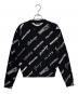 BALENCIAGA（バレンシアガ）の古着「オールオーバーロゴニット」｜ブラック