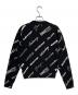 BALENCIAGA (バレンシアガ) オールオーバーロゴニット ブラック サイズ:XS：45000円