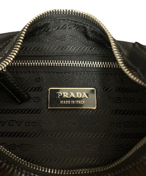 PRADA（プラダ）PRADA (プラダ) トライアングルプレート ワンショルダーバッグ ブラックの古着・服飾アイテム