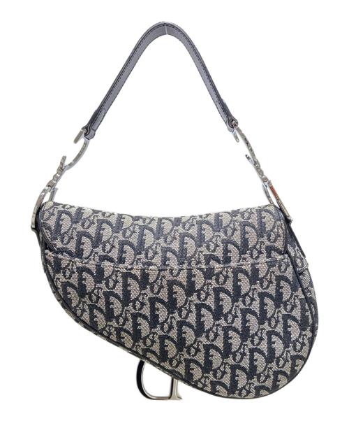 Christian Dior（クリスチャン ディオール）Christian Dior (クリスチャン ディオール) Saddle Bag/サドルバッグ/RU0042 ネイビーの古着・服飾アイテム