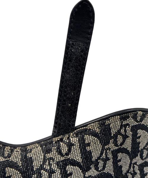 Christian Dior（クリスチャン ディオール）Christian Dior (クリスチャン ディオール) Saddle Bag/サドルバッグ/RU0042 ネイビーの古着・服飾アイテム