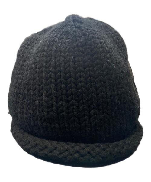 CHROME HEARTS（クロムハーツ）CHROME HEARTS (クロムハーツ) BSフレアニーカシミヤニット帽 ブラック サイズ:53-60の古着・服飾アイテム