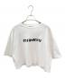 MIU MIU（ミュウミュウ）の古着「クロップドTシャツ」｜ホワイト