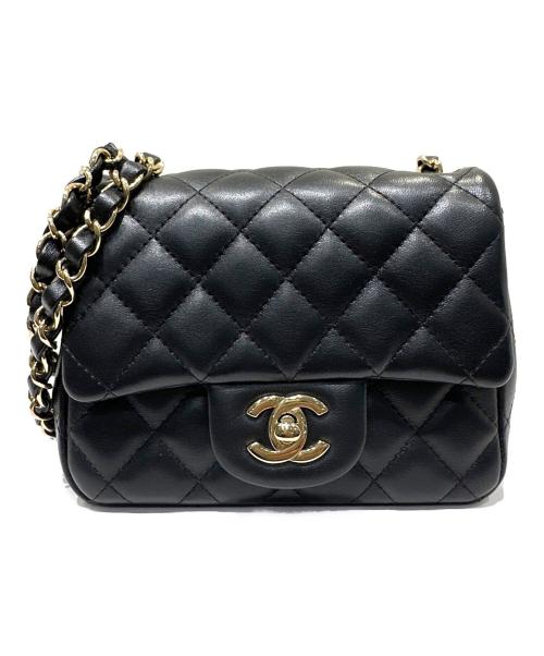 CHANEL（シャネル）CHANEL (シャネル) Mini Matelasse ミニマトラッセ チェーンショルダーバッグ ブラック サイズ:ミニ/miniの古着・服飾アイテム