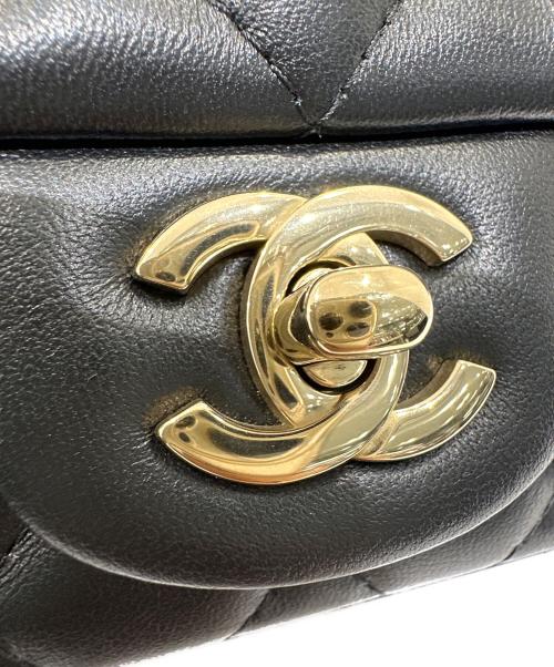 CHANEL（シャネル）CHANEL (シャネル) Mini Matelasse ミニマトラッセ チェーンショルダーバッグ ブラック サイズ:ミニ/miniの古着・服飾アイテム
