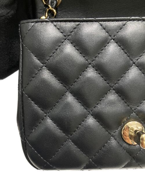 CHANEL（シャネル）CHANEL (シャネル) Mini Matelasse ミニマトラッセ チェーンショルダーバッグ ブラック サイズ:ミニ/miniの古着・服飾アイテム
