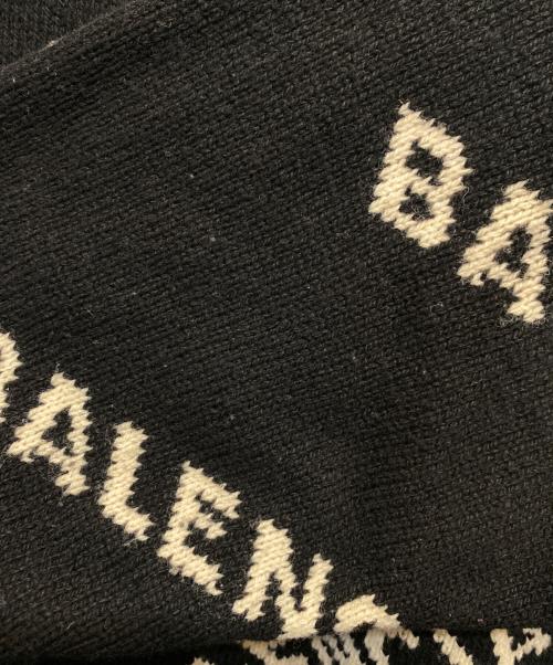 BALENCIAGA（バレンシアガ）BALENCIAGA (バレンシアガ) オールオーバーロゴニット ブラック サイズ:Sの古着・服飾アイテム