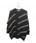 BALENCIAGA（バレンシアガ）の古着「オールオーバーロゴニット」｜ブラック