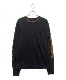 CHROME HEARTS（クロムハーツ）の古着「ネックロゴロングスリーブTシャツ」｜ブラック