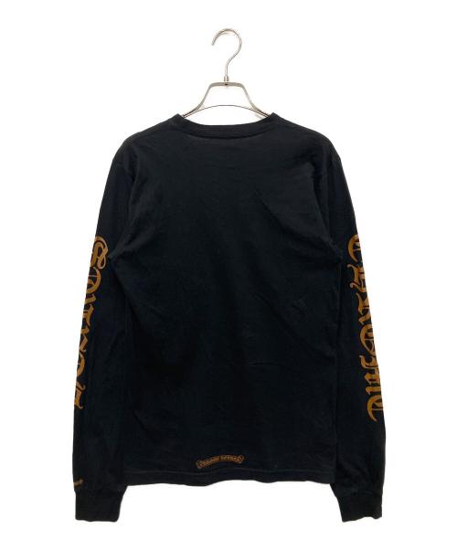 CHROME HEARTS（クロムハーツ）CHROME HEARTS (クロムハーツ) ネックロゴロングスリーブTシャツ ブラック サイズ:Sの古着・服飾アイテム