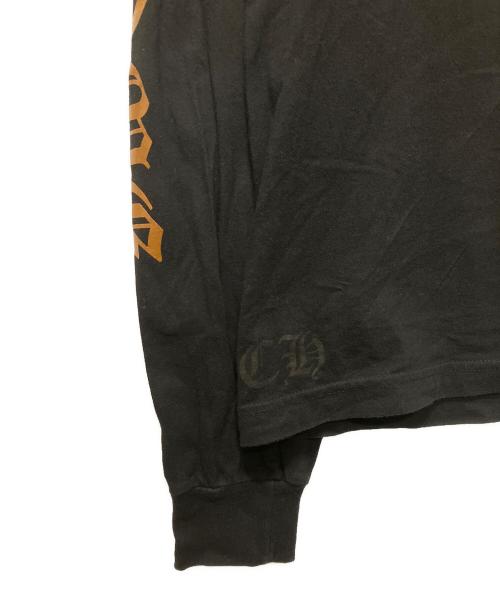 CHROME HEARTS（クロムハーツ）CHROME HEARTS (クロムハーツ) ネックロゴロングスリーブTシャツ ブラック サイズ:Sの古着・服飾アイテム