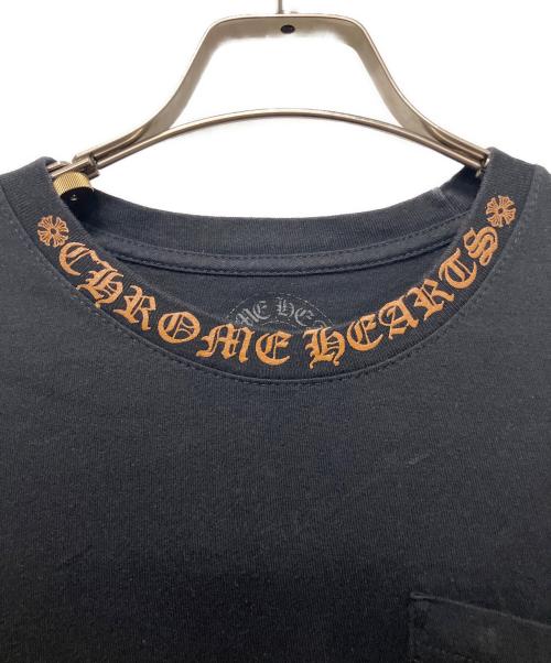 CHROME HEARTS（クロムハーツ）CHROME HEARTS (クロムハーツ) ネックロゴロングスリーブTシャツ ブラック サイズ:Sの古着・服飾アイテム