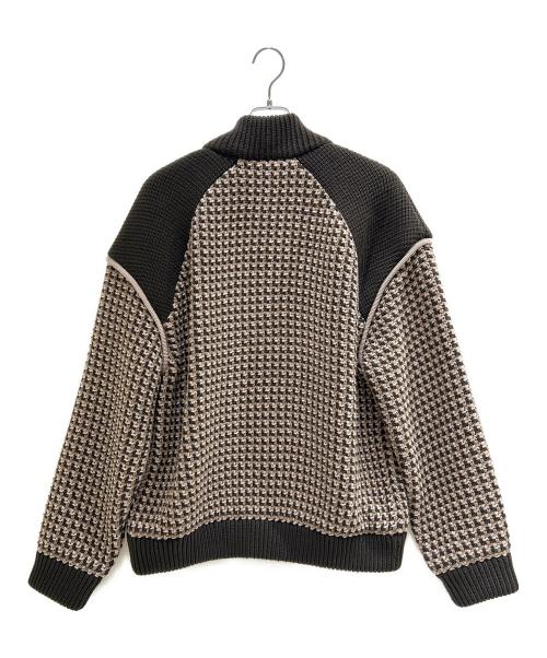 LOUIS VUITTON（ルイ ヴィトン）LOUIS VUITTON (ルイ ヴィトン) Chunky Knit Cardigan/ローゲージニットカーディガン/RM251M SCT HSN75W ブラウン サイズ:XLの古着・服飾アイテム