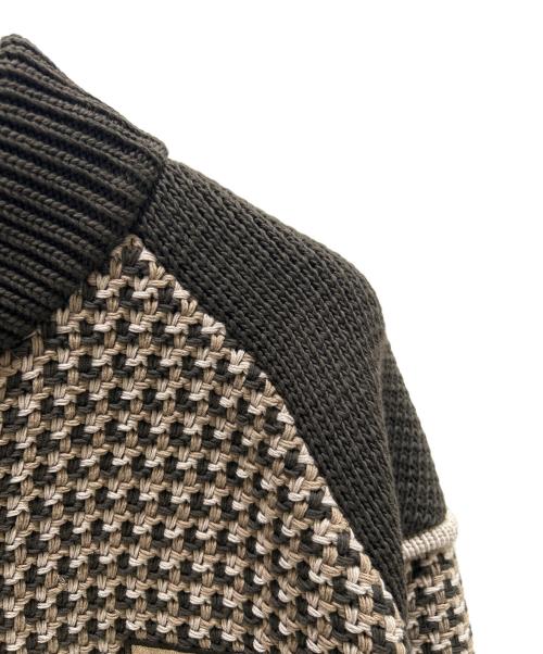 LOUIS VUITTON（ルイ ヴィトン）LOUIS VUITTON (ルイ ヴィトン) Chunky Knit Cardigan/ローゲージニットカーディガン/RM251M SCT HSN75W ブラウン サイズ:XLの古着・服飾アイテム