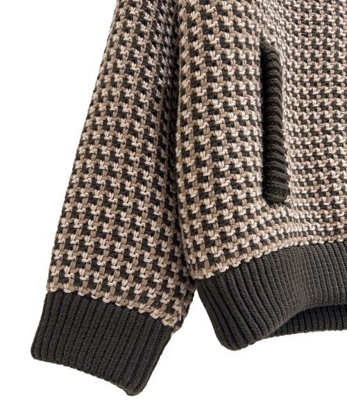 LOUIS VUITTON（ルイ ヴィトン）LOUIS VUITTON (ルイ ヴィトン) Chunky Knit Cardigan/ローゲージニットカーディガン/RM251M SCT HSN75W ブラウン サイズ:XLの古着・服飾アイテム