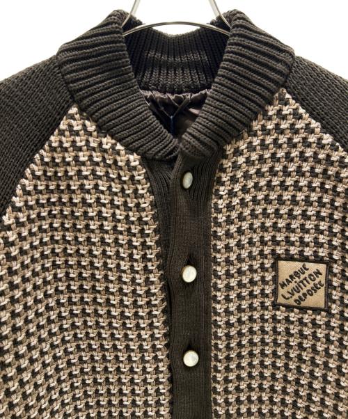 LOUIS VUITTON（ルイ ヴィトン）LOUIS VUITTON (ルイ ヴィトン) Chunky Knit Cardigan/ローゲージニットカーディガン/RM251M SCT HSN75W ブラウン サイズ:XLの古着・服飾アイテム