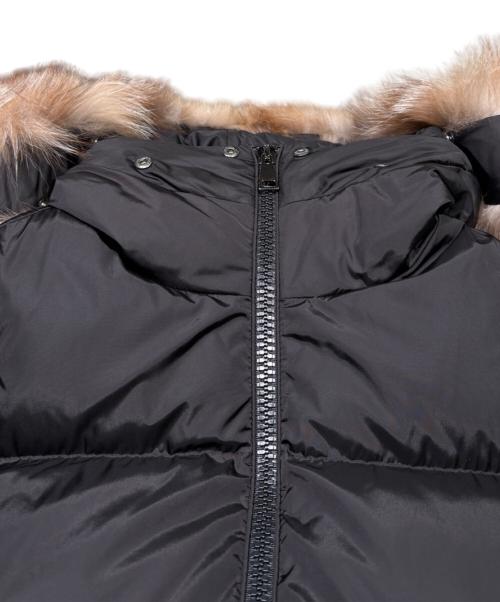 MONCLER（モンクレール）MONCLER (モンクレール) MARRIONNIER/ダウンコート ブラック サイズ:1の古着・服飾アイテム