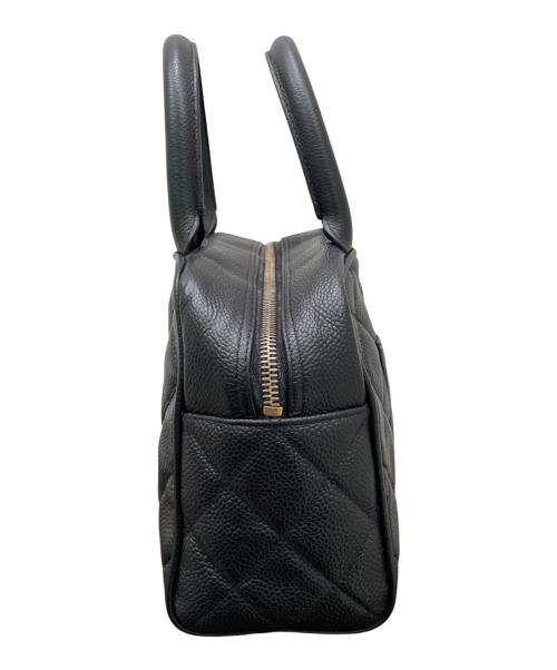 CHANEL（シャネル）CHANEL (シャネル) マトラッセ  ミニボストンバッグ ブラックの古着・服飾アイテム