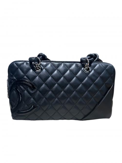 CHANEL（シャネル）CHANEL (シャネル) ボーリングバッグ カンボン A25171 ブラックの古着・服飾アイテム