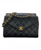 CHANELシャネル）の古着「マトラッセ/Vフラップチェーンショルダーバッグ」｜ブラック