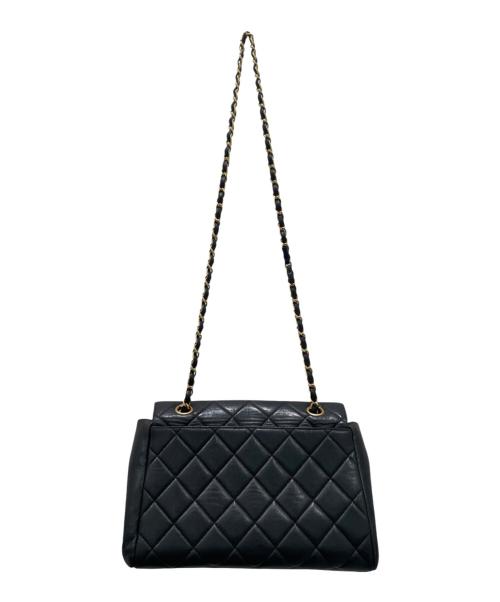 CHANEL（シャネル）CHANEL (シャネル) マトラッセ/Vフラップチェーンショルダーバッグ ブラックの古着・服飾アイテム