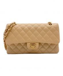CHANEL（シャネル）の古着「Wフラップチェーンショルダーバッグ」｜ベージュ