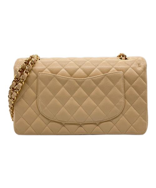 CHANEL（シャネル）CHANEL (シャネル) Wフラップチェーンショルダーバッグ ベージュ サイズ:25の古着・服飾アイテム
