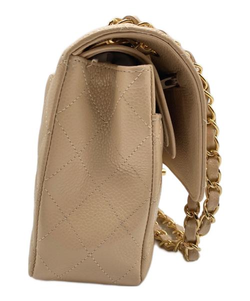 CHANEL（シャネル）CHANEL (シャネル) Wフラップチェーンショルダーバッグ ベージュ サイズ:25の古着・服飾アイテム