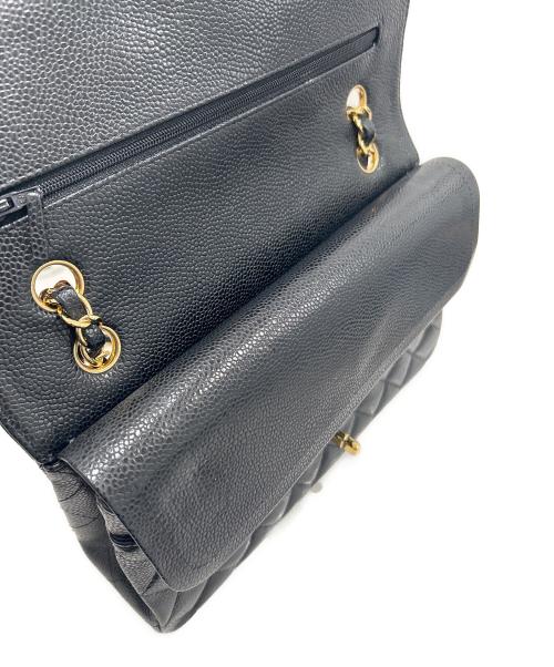 CHANEL（シャネル）CHANEL (シャネル) Matelassé 25/マトラッセ25/Double Flap Chain Shoulder Bag/Wフラップチェーンショルダーバッグ ブラック サイズ:25の古着・服飾アイテム