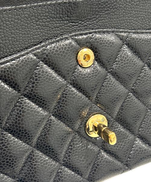 CHANEL（シャネル）CHANEL (シャネル) Matelassé 25/マトラッセ25/Double Flap Chain Shoulder Bag/Wフラップチェーンショルダーバッグ ブラック サイズ:25の古着・服飾アイテム
