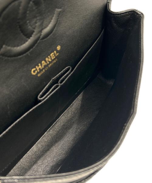 CHANEL（シャネル）CHANEL (シャネル) Matelassé 25/マトラッセ25/Double Flap Chain Shoulder Bag/Wフラップチェーンショルダーバッグ ブラック サイズ:25の古着・服飾アイテム