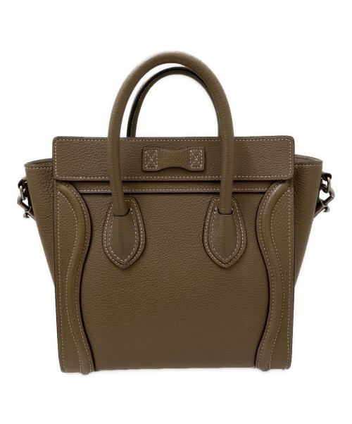 CELINE（セリーヌ）CELINE (セリーヌ) ラゲージ ナノショッパー グレージュ サイズ:ナノの古着・服飾アイテム