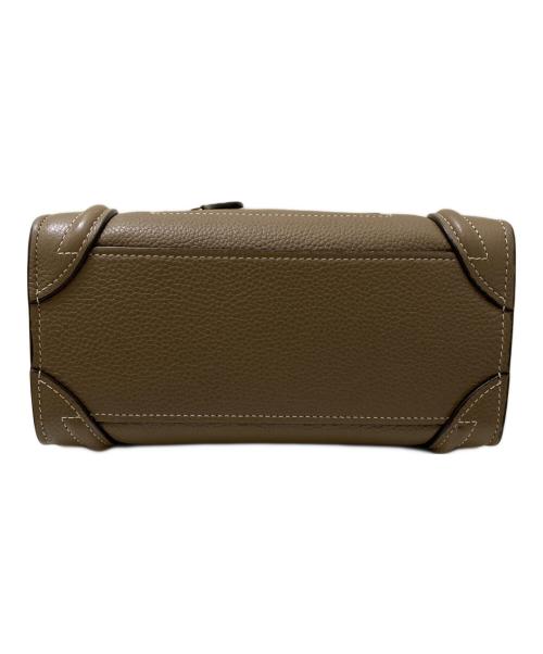 CELINE（セリーヌ）CELINE (セリーヌ) ラゲージ ナノショッパー グレージュ サイズ:ナノの古着・服飾アイテム